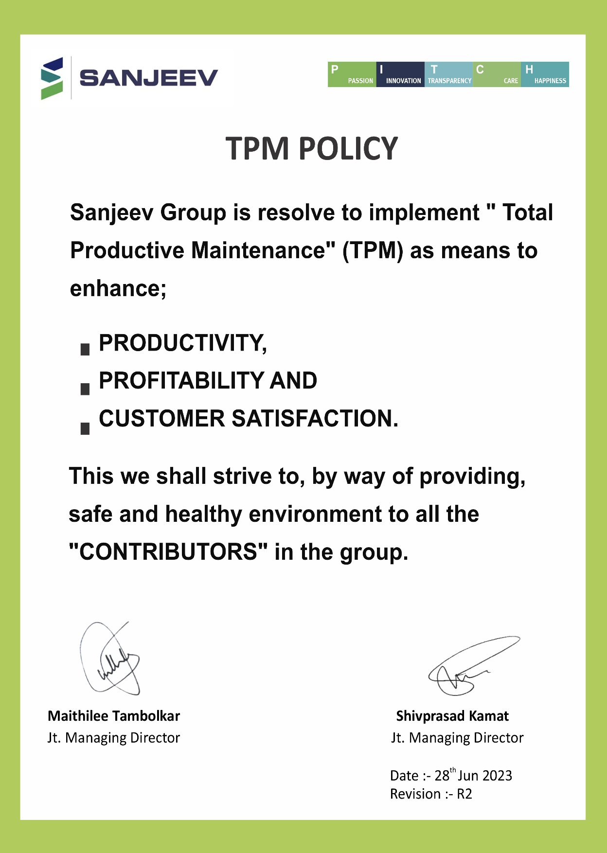 TPM Policy